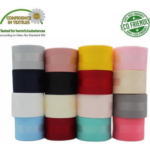 Satin Ribbon Grosgrain Edge 3/8 Inch 5/8" 1" 1-1/2" 9 16 25 38 MM DIY Handmade Red White Black Hot Pink