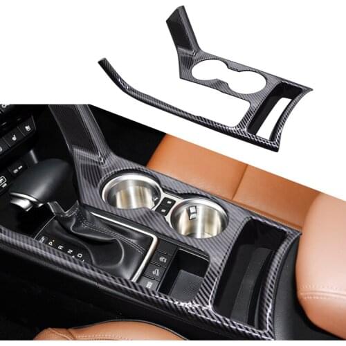Car Central Console Water Cup Holder Decoration Gear Shift Frame Covers Trim Fit for Kia Sportage 2017 2018 2019 2020 LHD Only