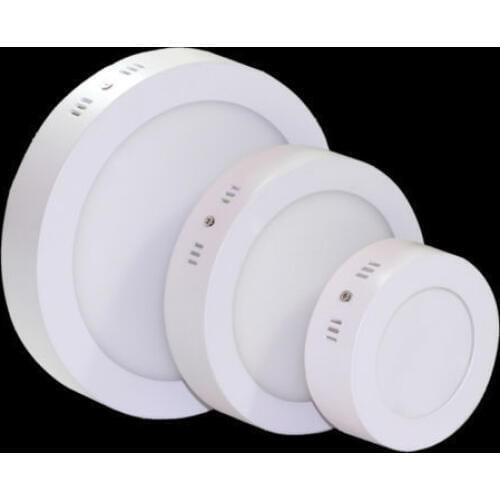 DHL Free Shipping 10pcs 6W 12W 18W Surface Mounted LED Downlight Panel Light with driver 85-265V Warm White/White/Cold White