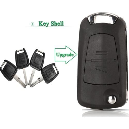 Bilchave 2 Buttons Remote Smart Car Key Shell Case For OPEL VAUXHALL Vectra Zafira Omega Astra Fob With HU100/43/46 YM28 Blade