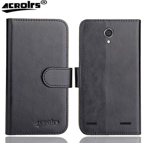 ZTE Blade A520C Case 5" 6 Colors Flip Soft Leather Crazy Horse Phone Cover Stand Function Cases Credit Card Wallet