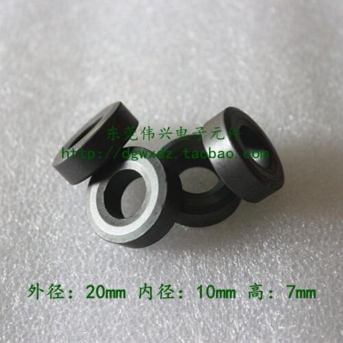 Black No Spray Ferrite Magnetic Ring 20*10*7 Anti-interference Core Inductance Magnetic Ring Wire Magnetic Ring