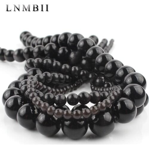 Black Cat Eye Natural Opal Stone Beads Loose Spacer Beads For Jewelry Making DIY Gift Bracelets Earings 15"Inches 4 6 8 10 12mm