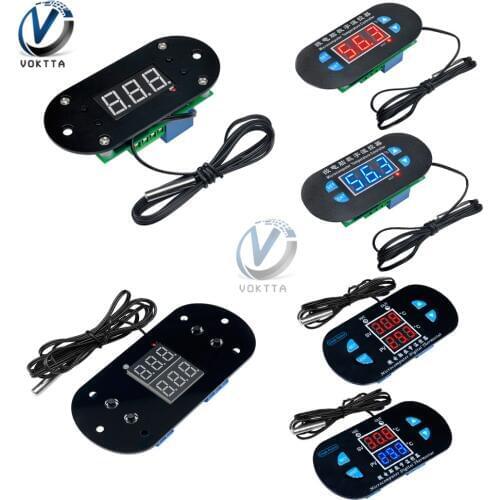 Microcomputer Digital Thermostat Temperature Controller DK-W1308 W1308 LED Display NTC Thermistor Sensor Probe AC 110/220V DC12V