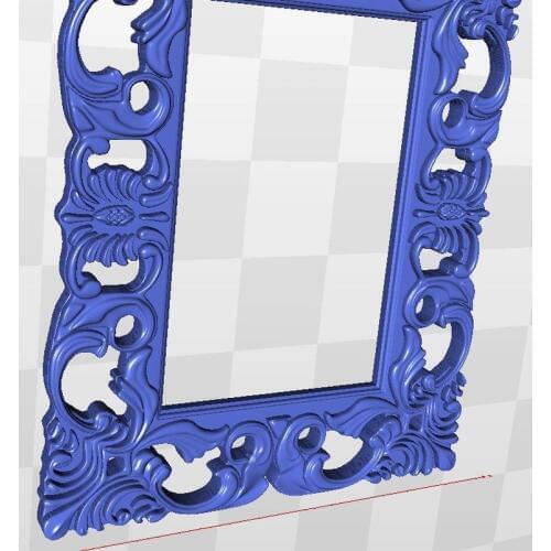 Cnc STL model relief file format artcam Meandr_64