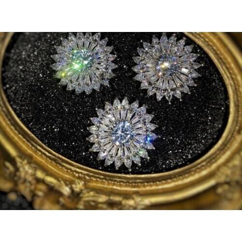 Flowers, zircon, crystal water drill, button suit, sweater, skirt, dress, button buttons decorative