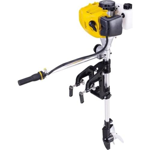 2.5 Horsepower Fishing Boat Engine 2 Stroke Inflatable Boat Outboard Motor Air-cooling Gasoline Fuel Short Shaft Engine Motor