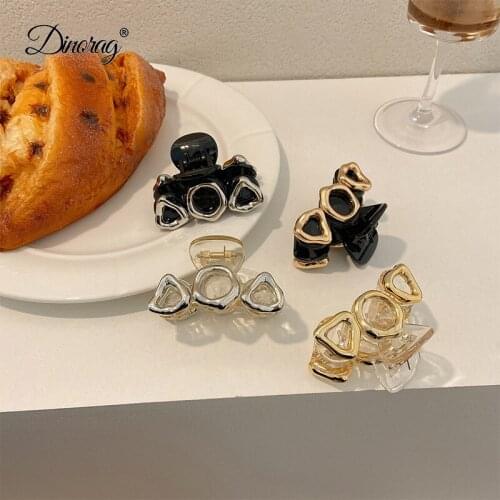 New Style Geometric Hair Claw Elegant Women Girls Hair Clips Horsetail Hairpin Shower Hair Grip Fashion Hair Styling Accessories