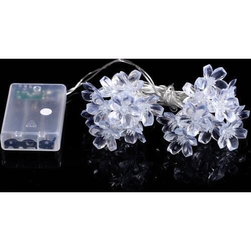 20LED Wedding Christmas Birthday Festival Interior Decoration Battery Plum Light String Indoor Festival Decoration Light String