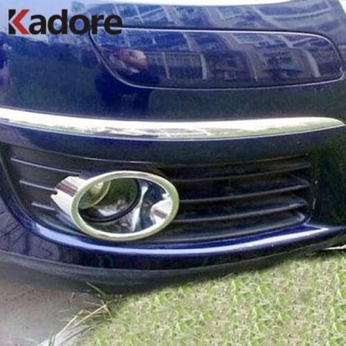 For Jetta MK5 2005 2006 2007 2008 2009 2010 Chrome Front Fog Lights Lamp Cover Trim Exterior Accessories