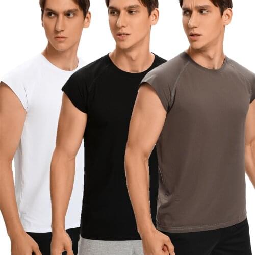 1 or 3 Pack Men Tank Shirts Sleeveless Shirt Summer Tank Tops Cotton Male Workout Fitness Top Tees Gyms Clothing Mens Crop Top