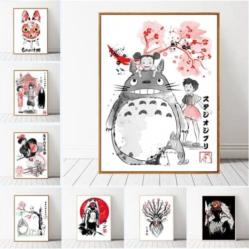 Diamond Painting Full Square Hayao Miyazaki Anime Totoro Cross Stich Kits Diamond Mosaic Anime Rhinestones Art Bead Home Decor
