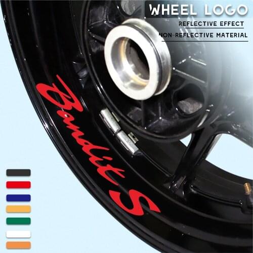 For SUZUKI BANDITS Bandit S Motorcycle Wheel Sticker Reflective Rim Stripe Tape Motorbike Decal Styling Stick