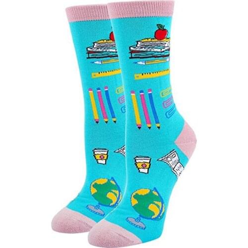 Teachers Day Gift Letter Socks Present Nerd Bookworm Back To School Graduation Thankssgiving Day Gift Supply