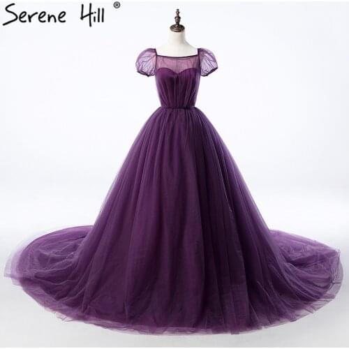 Simple Dream dress Ball Gown Purple Pregnant Photography Dresses Romantic Vintage Wedding Gowns Lace Up Sash 2021 Sexy HA2007