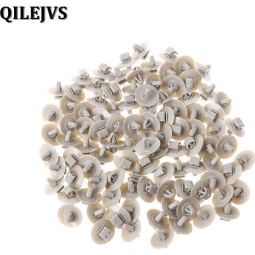 QILEJVS 100Pcs Clips For Renault Trafic Traffic Side Moulding Lower Protection Door Trim