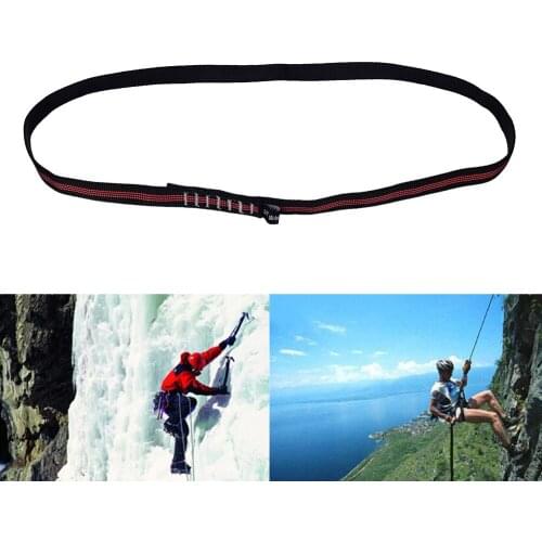 HOT!Rock Climbing Sling Rope Protector Nylon Bearing Strap Reinforce Rope Belt Arborist Mountaineering Equipment 60cm