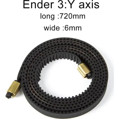 X+Y Axis Synchronous Belt Gt2-6Mm X 765Mm+Y 720Mm Closed-Loop Timing Belt Terminal For Ender-3/Ender-3 Pro 3D Printer