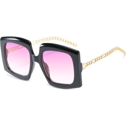 2021 Fashion Shield Sunglasses Women Men Rectangle Color Lens Alloy Frame Brand Designer Trend Party Conspicuous Sun Glasses