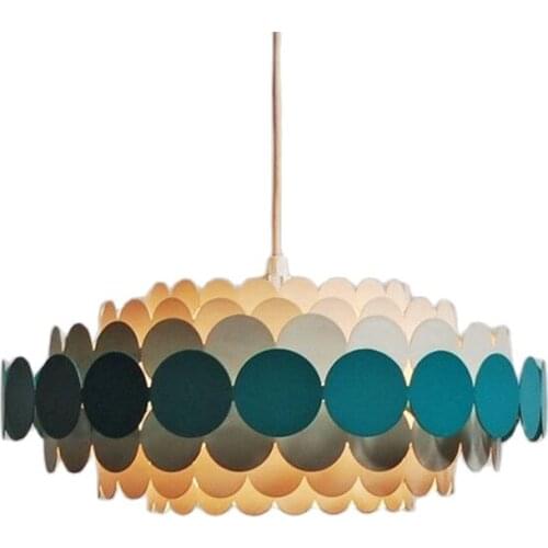 Modern Simple Nordic Iron Pendant Light for Foyer Dining Room Bedroom Kids' Room Dia 60/80cm Suspension Lamp 2420