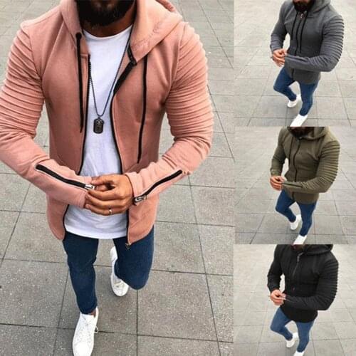 Spring Autumn New Sweater Mens Hoodies Solid Pullovers Slim Hooded Sweatshirts Men Coat Male Casual Sportswear Streetwear