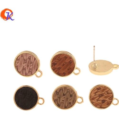 Cordial Design 50Pcs 12*15MM Jewelry Accessories/Hand Made/Earrings Stud/Soft Pin/Knit Effect/DIY Making/Earring Findings