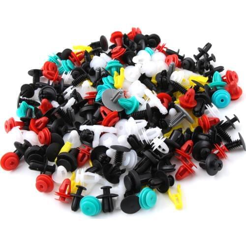 200pcs Universal Mixed Clips For Ford Focus 2 3 1 Fiesta Mondeo MK4 MK 4 Transit Fusion Kuga Ranger Mustang Ecosport Explorer