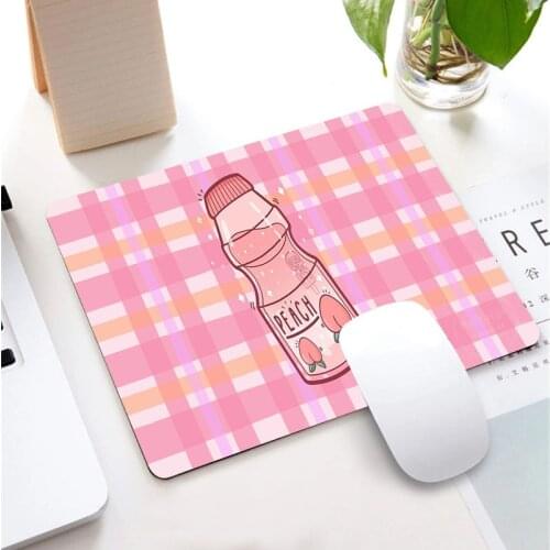 25*29CM Creative Girly Cute Milk Pink Gaming Mouse Pad Peach Kawaii Custom DIY Small Size Mouse Mat Player MousePads for Desk