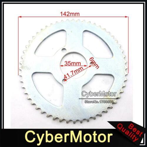 35mm 54 Tooth T8F Rear Chain Sprocket For 2 Stroke 47cc 49cc Engine Chinese Pocket Bike Goped Scooter Mini Moto Kids ATV Quad