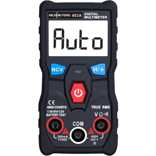 403A Automatic Digital Multimeter True-RMS intelligent NCV 4000 Counts AC/DC Voltage Current Ohm Test Tool
