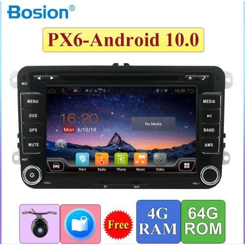 Autoradio 2 Din 4G+64G Android 10.0 For Volkswagen Passat CC B6 /Golf/Tiguan/Sharan/Caddy/Polo/Eos/SCIROCCO/Bora/Amarok/T5