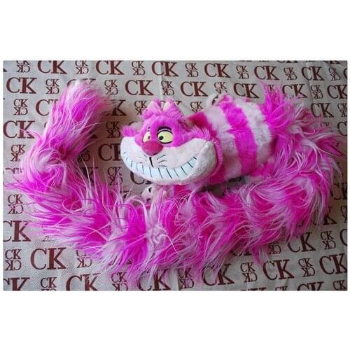 Cheshire Cat Plush For Girls 30CM Long tail Kids Stuffed Animals Toys Children Christmas Gifts