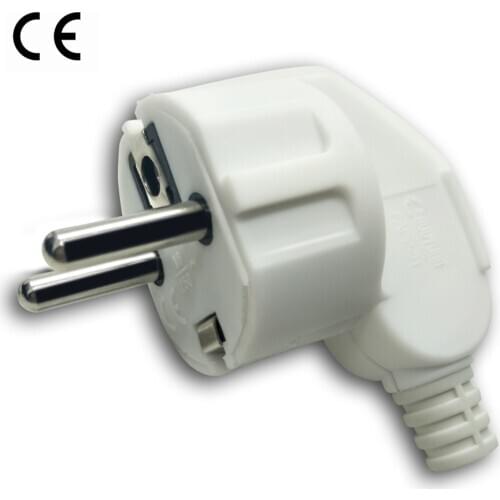 Eu AC Power Schuko Adapter Rewireable Europe Electrica Plug Male Sockets Outlets Adaptor Adapter Extension Cord Detachable Plug