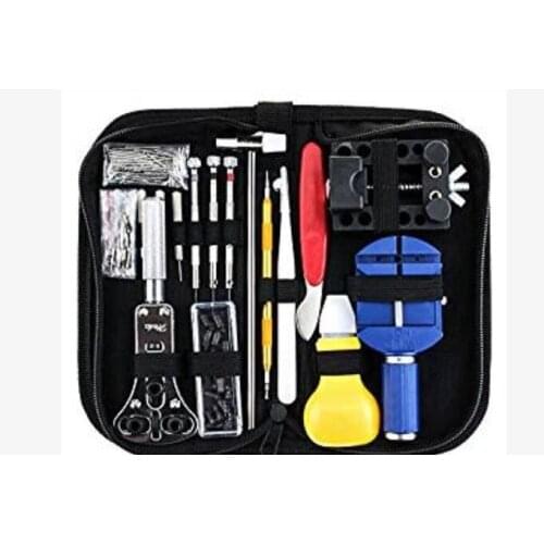 Watch repair tool 147-piece tool kit Remove the strap, open the bottom, replace the battery, simple repair kit tool box set