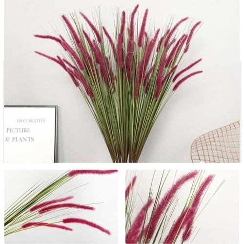 1Pc Artificial Plant Cloth Setaria Fake Flower Plant Home Garden Office Wedding Home Decoration Table Decors