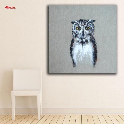 Mr Owl Oil Painting Wall Art Picture Paiting Canvas Paints Home Decor Abstract Print Painting Modern Wall Decor