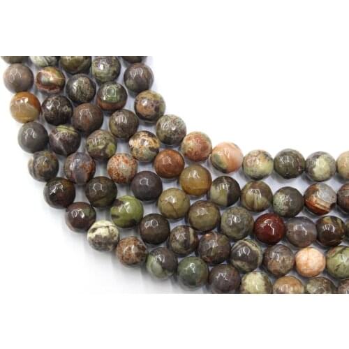 Natural Facted Ocean Agate Round Loose Beads Strand 6/8/10/12MM For Jewelry DIY Making Necklace Bracelet
