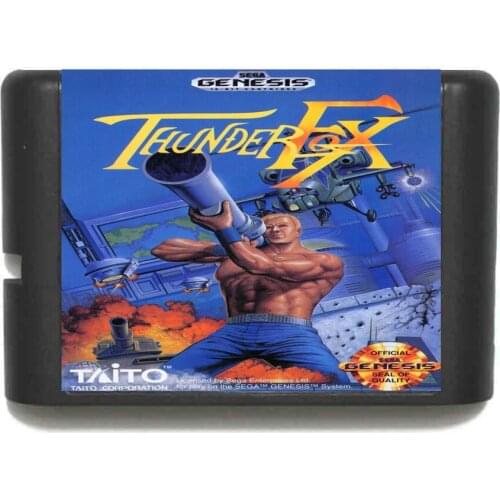 Hottest Thunder Fox 16 bit MD Game Card For Sega Mega Drive For Genesis