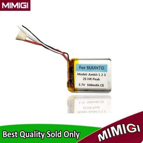 500mAh Polimyer Rechargeable Battery For SUUNTO Ambit 1 2 3 2s HR Peak Smart Watch Batterie Accumulator AKKU