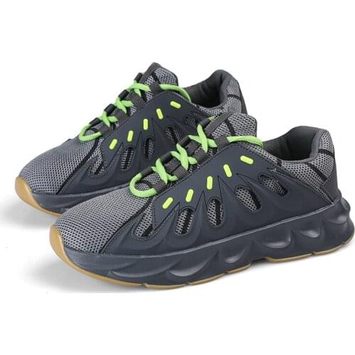 2021 Sneakers Men Shoes Platform Man Sport Shoes Men Lace-Up Mesh Light Breathable Running Shoes Non-leather Casual Shoes