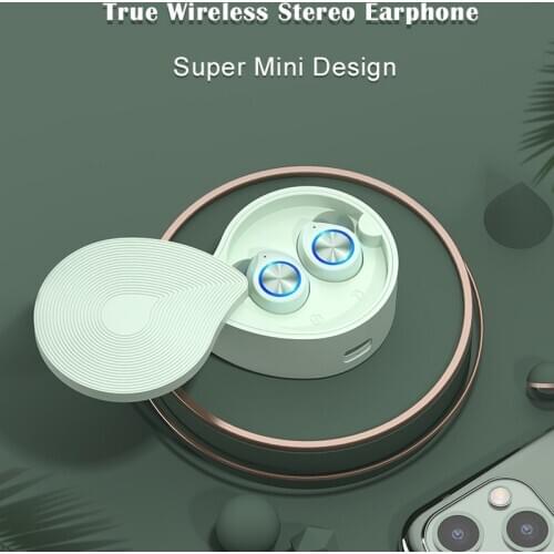 TWS Bluetooth 5.0 Earphone Stereo Wireless Earbuds HIFI Sound Sport Earphones Handsfree Gaming Headset with Mic for Phone