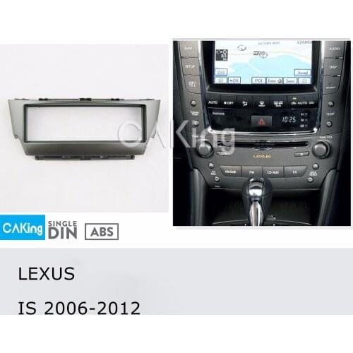 Single Din Car Fascia Radio Panel for Lexus IS 2006-2012 Dash Kit Install Plate Bezel Adapter Console Facia Cover Trim Frame