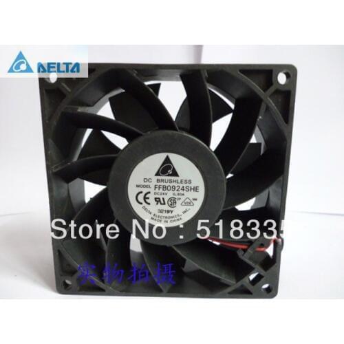 Original for delta FFB0924SHE 24V 0.60A 2-wire 9038 9238 inverter cooling fan