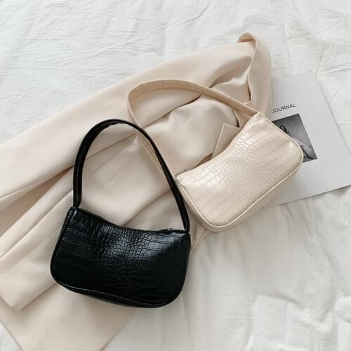 Casual PU Leather Sling Handbag Purse Women Elegant Chain Shoulder Crossbody Bag Popular Simple Female Daily Bag