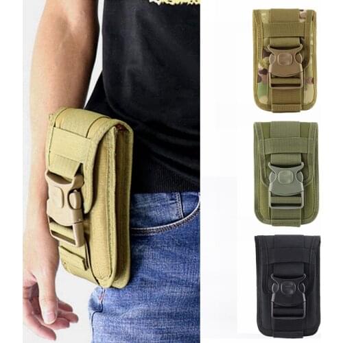 Military Hunting Waist Bag Tactical Molle Pouch Outdoor Nylon Sport Running Mobile Phone Case Camping Climbing Molle Belt Bags