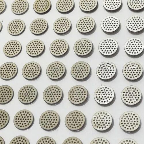 10pcs/ lot 4-5mm Headphone Mesh Cover In Ear Headphone Front Cavity Metal Mesh Cover with Glue Tape Dustproof