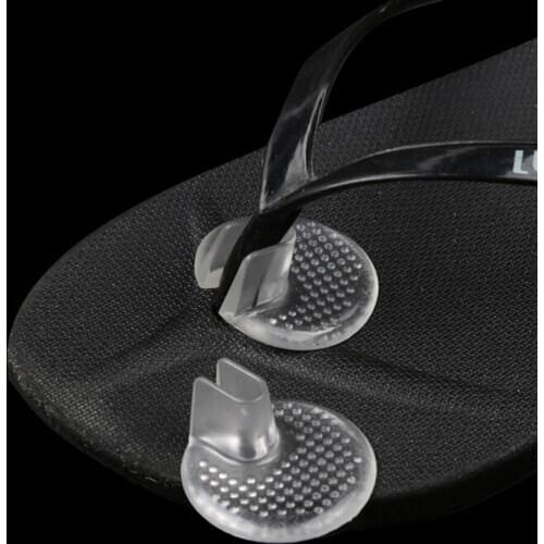 Silicone Flip Gel Cushions Pad Toe Protectors Anti-slip Transparent Forefoot Shoe Pads Insoles Cushion For Flip Flops Sandals
