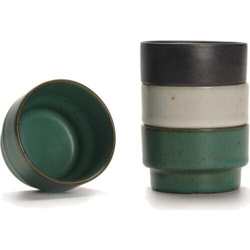 Vintage Porcelain Tea Master Cup Japanese Retro Ceramic Tea Cup Coarse Pottery for puer tea drinkware