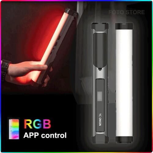 YC Onion Energy Tube LED RGB Light 3200k-6500k APP Control Handheld Stick Soft Tube Light Tube Photography Lighting