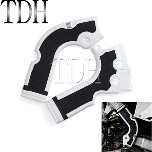 For Honda CRF250R CRF450R 13-16 Motorcycle Dirt Bike Enduro MX Off-Road Grip Frame Guard Protector Cover Red White CRF 250R 450R
